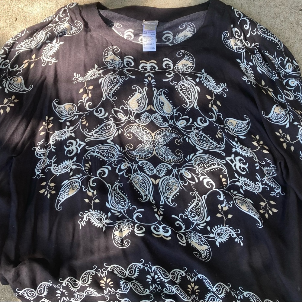 Chico’s Flower Blouse